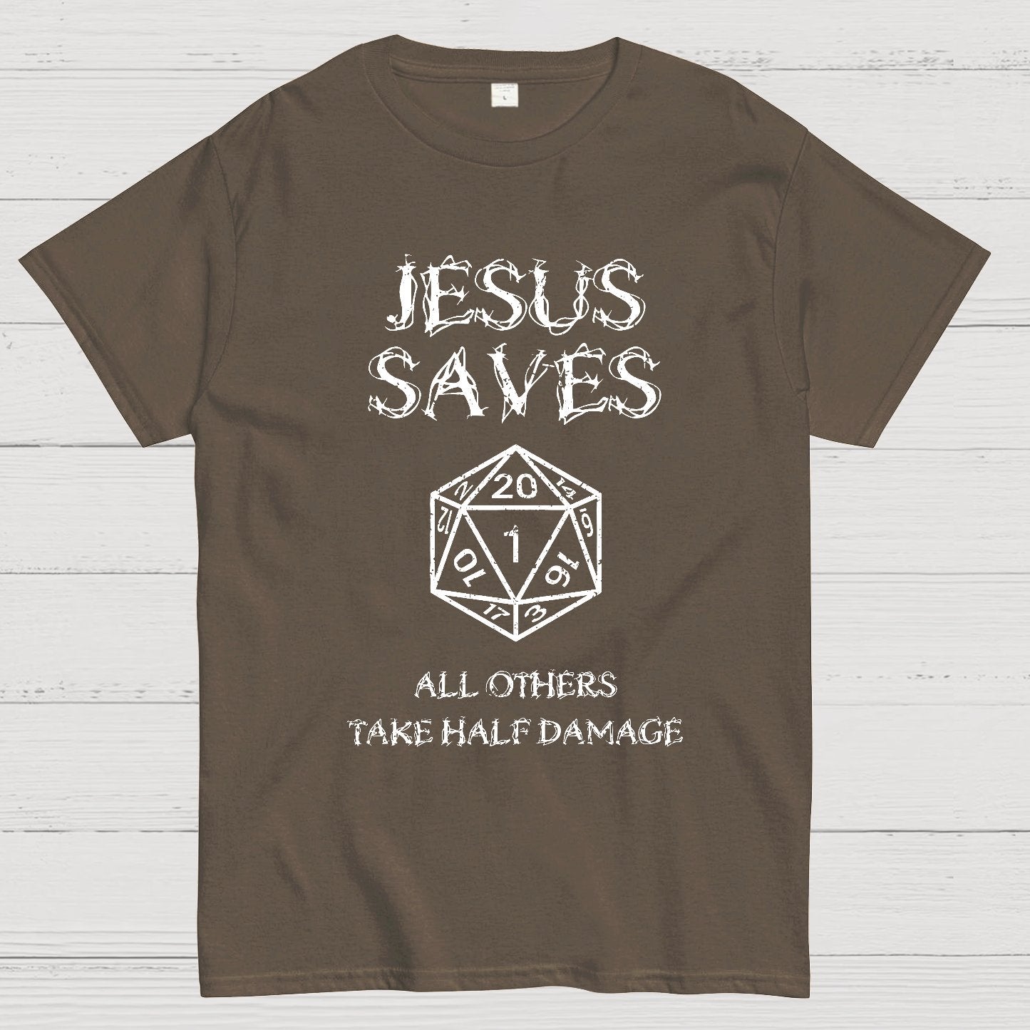 Jesus Saves Berryse che tales 4 posts of damage Geek T-Shirt