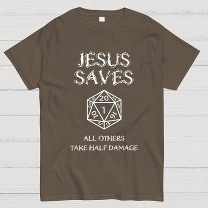 Jesus Saves Berryse che tales 4 posts of damage Geek T-Shirt