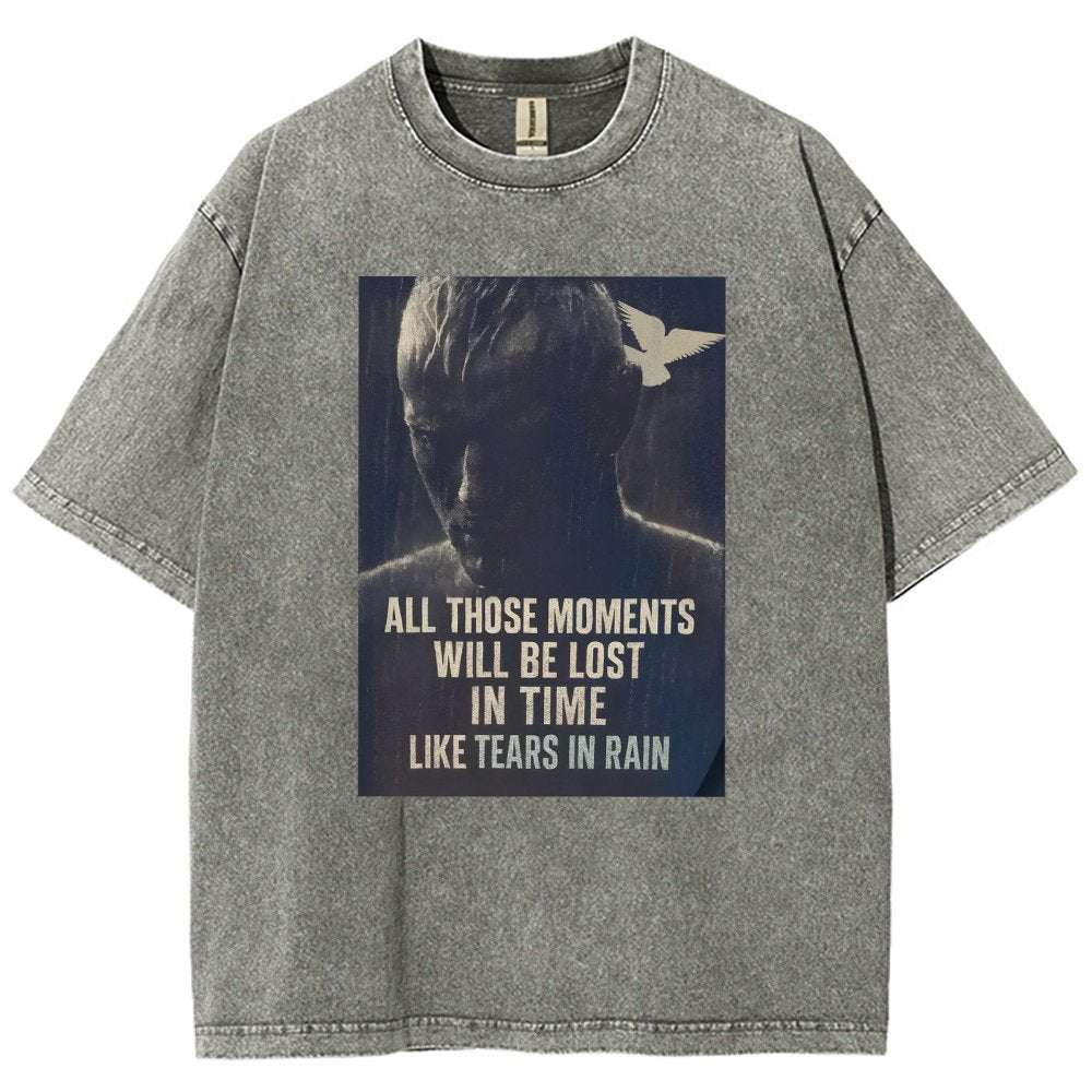Like Tears in the Rain Vintage Distressed T-shirt