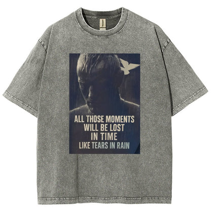 Like Tears in the Rain Vintage Distressed T-shirt