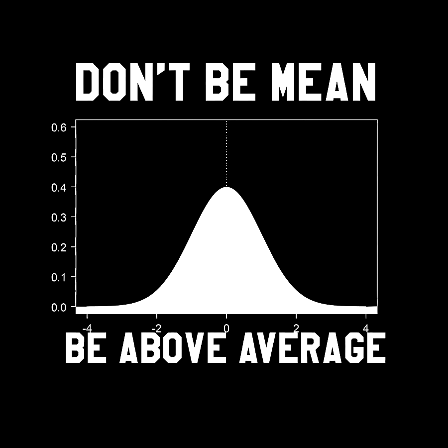 Nerdy Don't Be Mean Be Above Average Science Geek T-Shirt