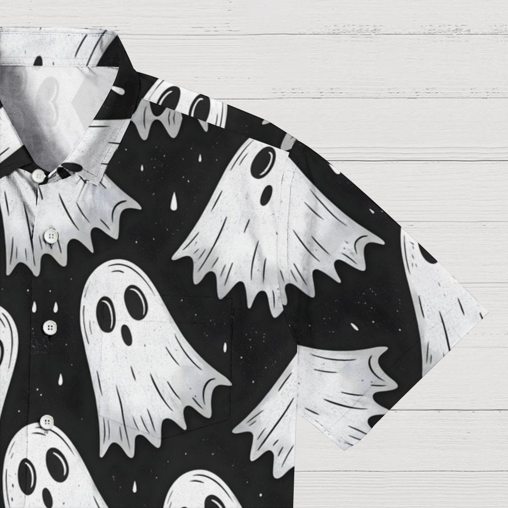 Cute Ghost Geek Hawaiian Shirt