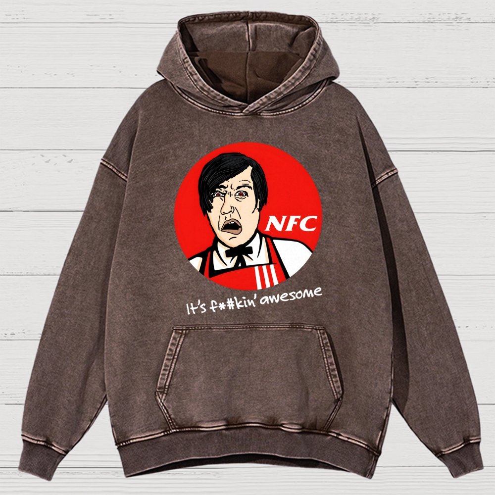 Not Fried Chicken Vintage Distressed Hoodie