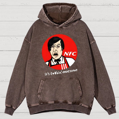 Not Fried Chicken Vintage Distressed Hoodie