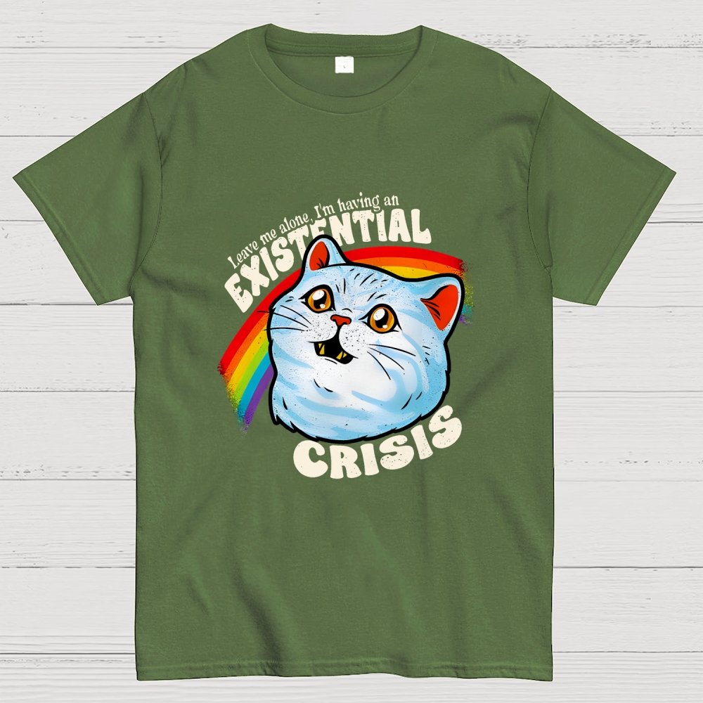 Existential Crisis Cat Geek T-Shirt