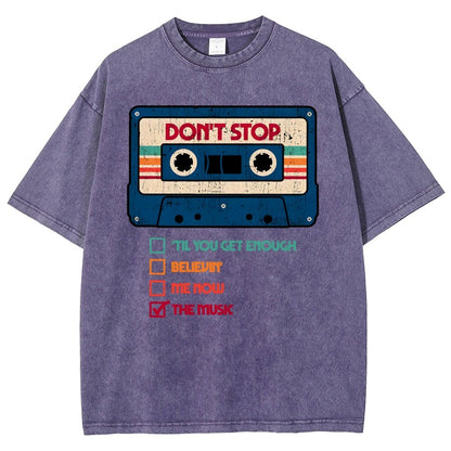Dont Stop The Music Vintage Distressed T-shirt