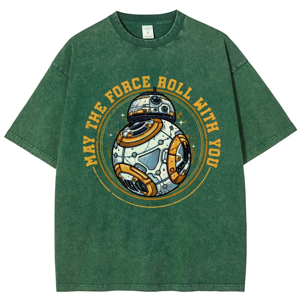 May the power roll with you Vintage Distressed T-shirt