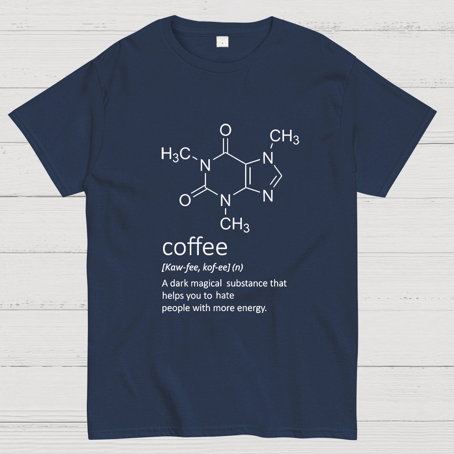 Caffeine Funny Coffee Geeky T-Shirt