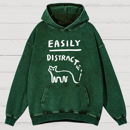 Easily Distrac Vintage Distressed Hoodie