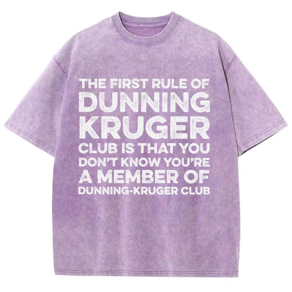 Dunning Kruger Club Vintage Distressed T-shirt