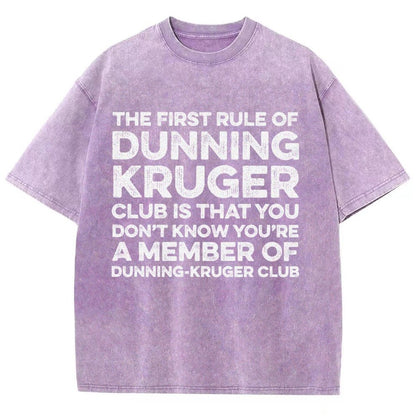 Dunning Kruger Club Vintage Distressed T-shirt