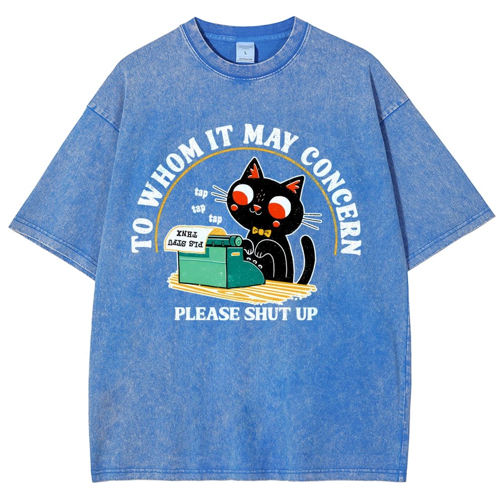 To Whom It May Concern Vintage Distressed T-shirt
