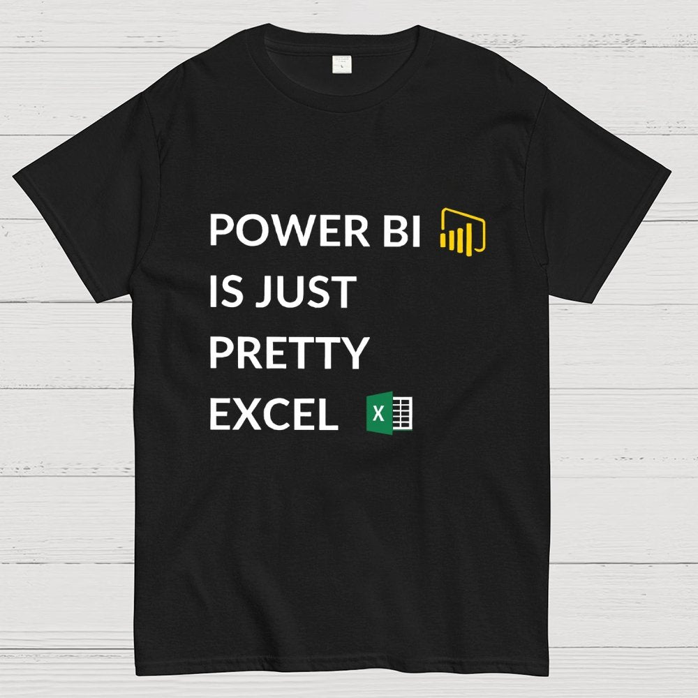 Excel VS Power BI Unisex Geek T-Shirt