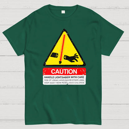 CAUTION Handle With Care Essential Geek T-Shirt