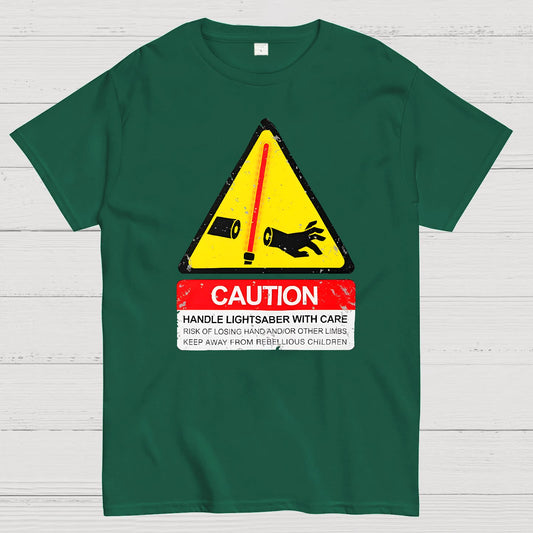 CAUTION Handle With Care Essential Geek T-Shirt