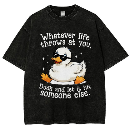 Whatever Life Throws At You Vintage Distressed T-shirt