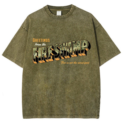 Greetings From The Mystic Swamp Vintage Distressed T-shirt