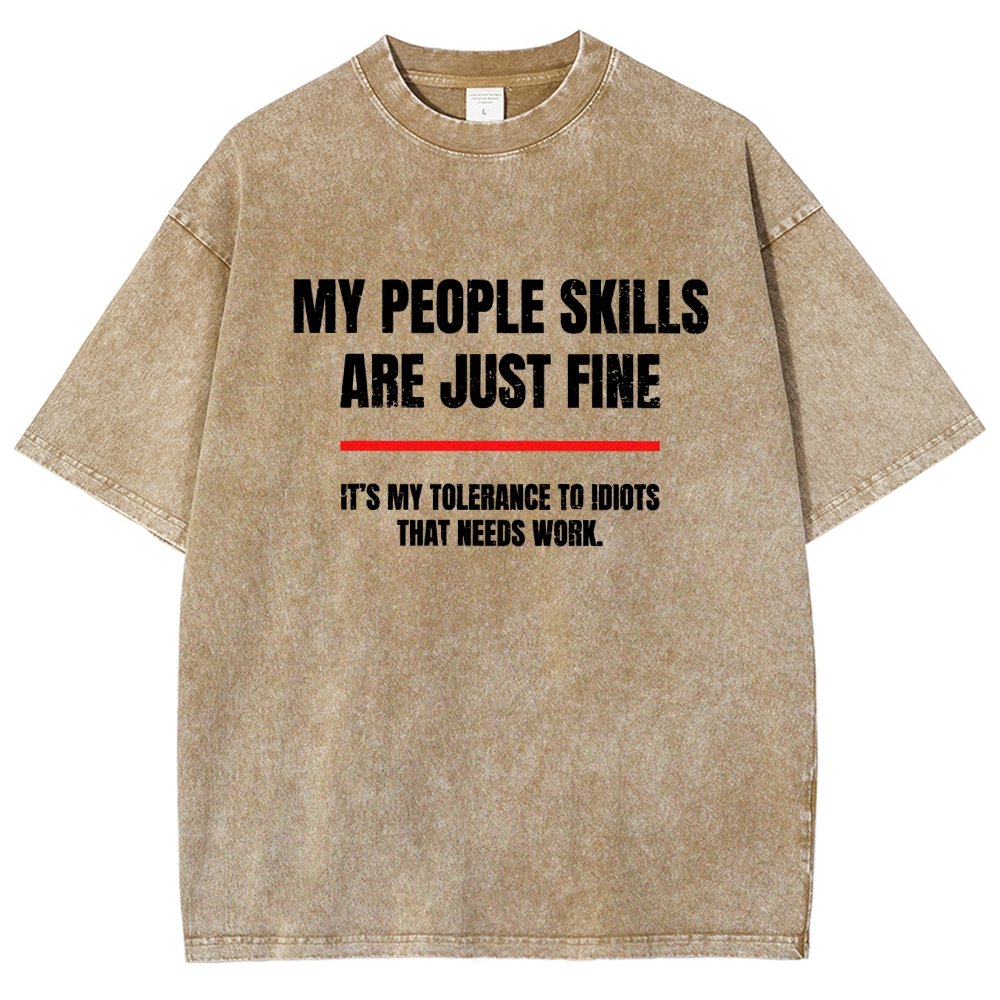 My People Skills Are Fine Vintage Distressed T-shirt