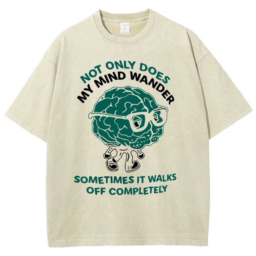 My Mind Wanders Vintage Distressed T-shirt
