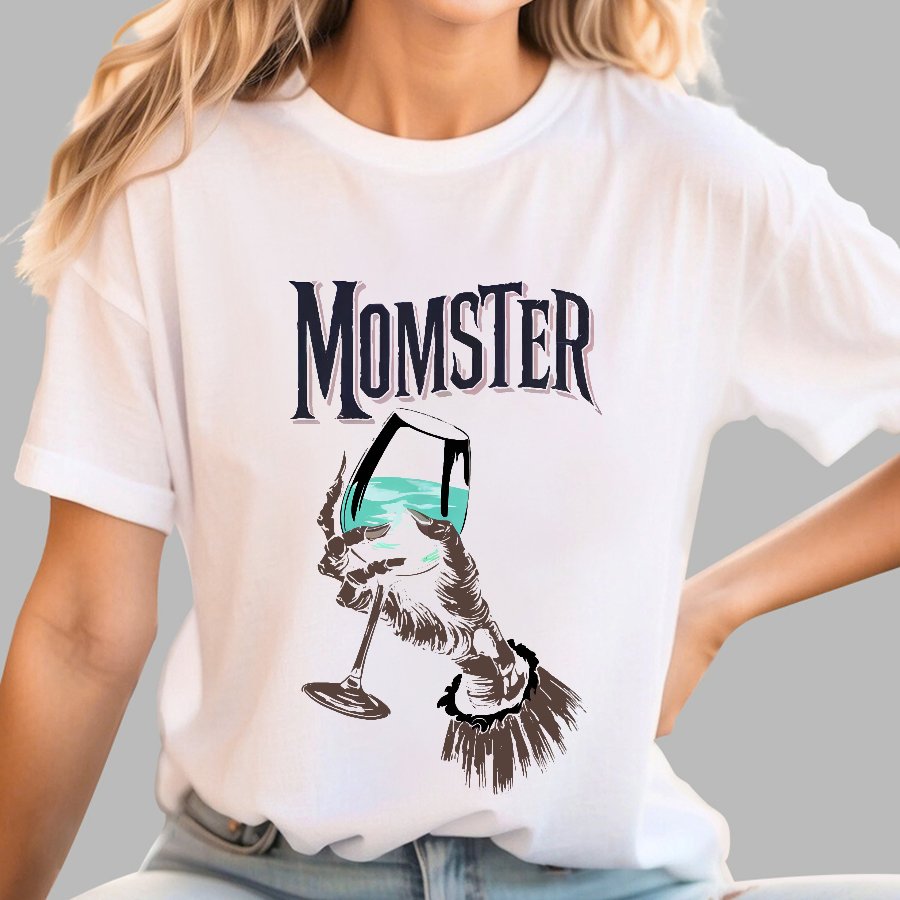 Funny Momster Design Halloween Art Geek T-Shirt