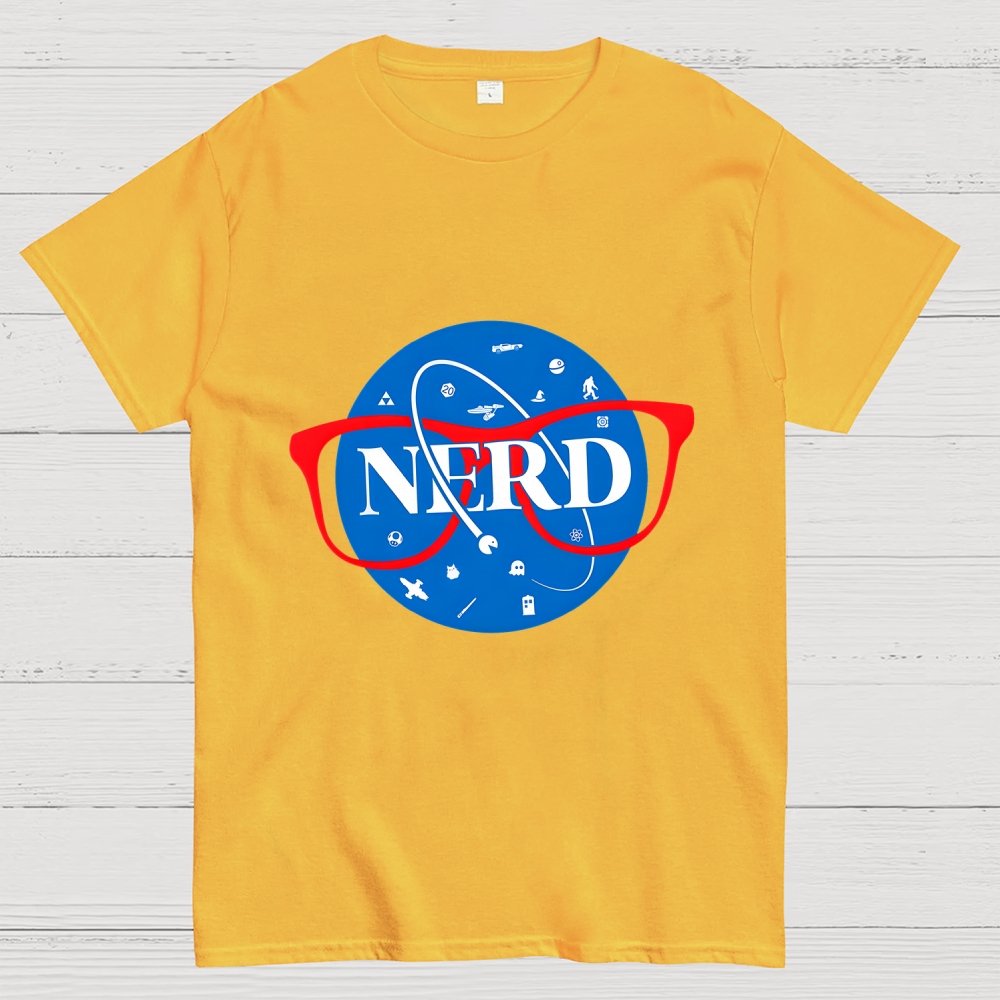 Nerdy Space Patch Geek T-Shirt