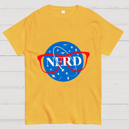 Nerdy Space Patch Geek T-Shirt