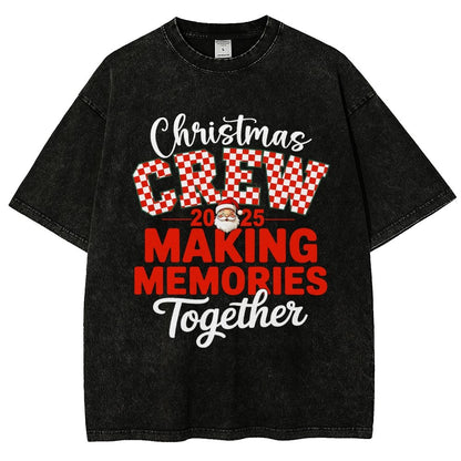 Retro Family Christmas Vintage Distressed T-shirt