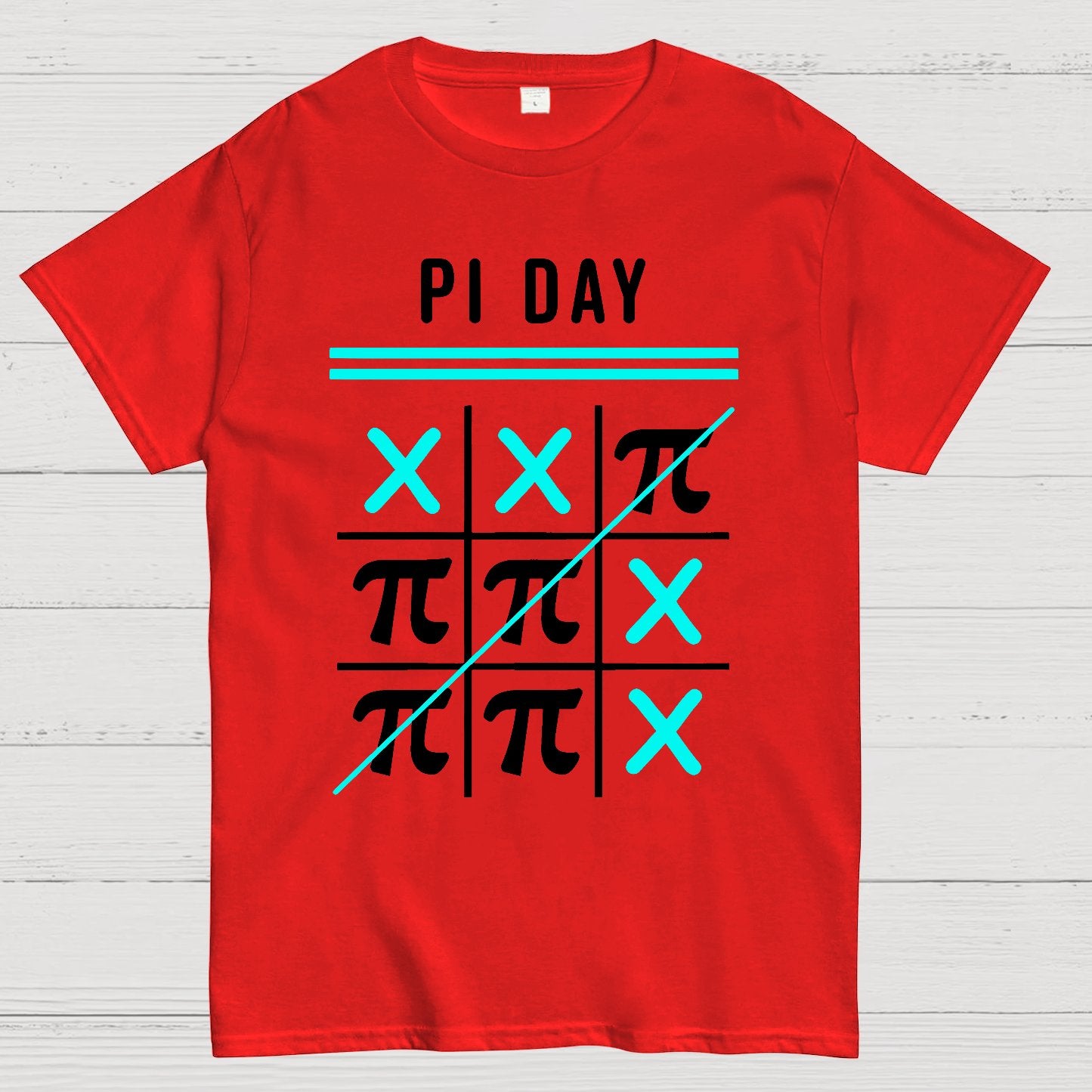 3.14 Tic-Tac-Toe Noughts And Crosses Happy Pi Day Geek T-Shirt