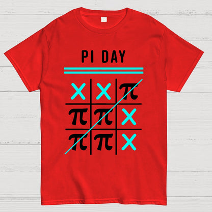 3.14 Tic-Tac-Toe Noughts And Crosses Happy Pi Day Geek T-Shirt