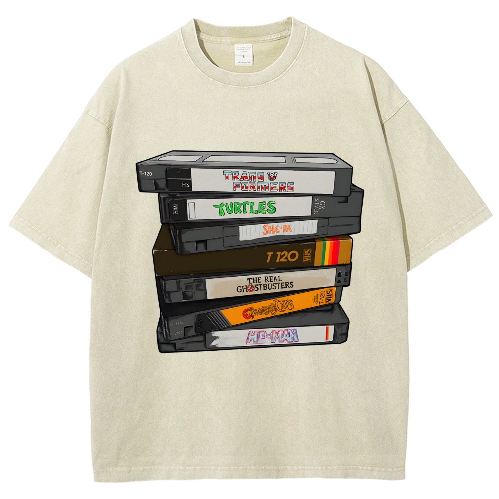 Nostalgic VHS - Action Edition Vintage Distressed T-shirt