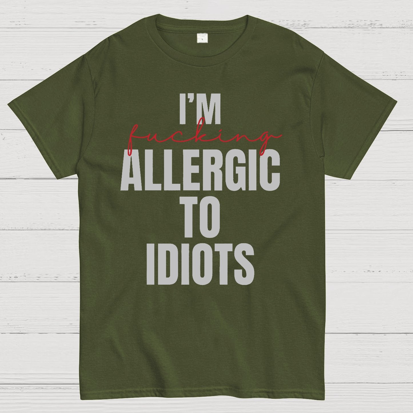 I'm Allergic To Idiots Geek T-Shirt