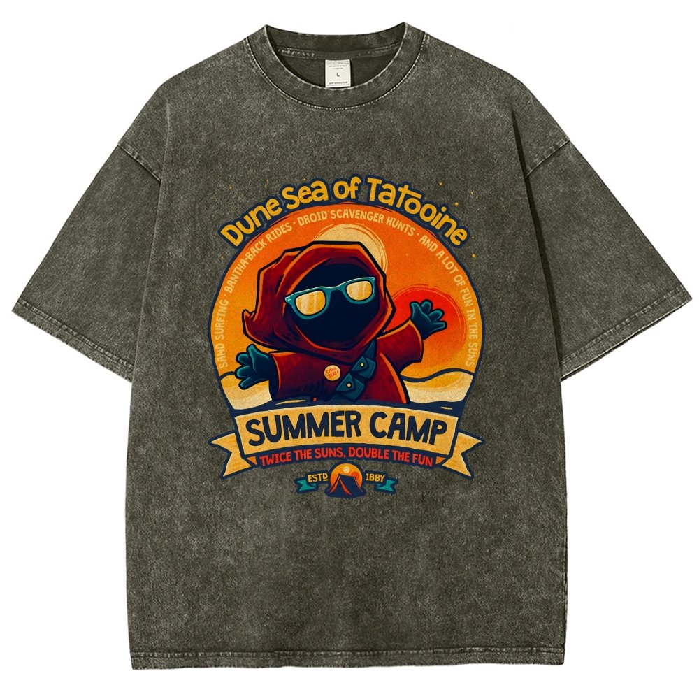 Sandy Sea Summer Camp Vintage Distressed T-shirt