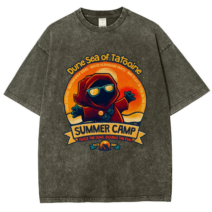Sandy Sea Summer Camp Vintage Distressed T-shirt