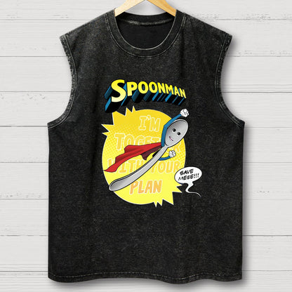 Spoonman Vintage Distressed Washed Tank