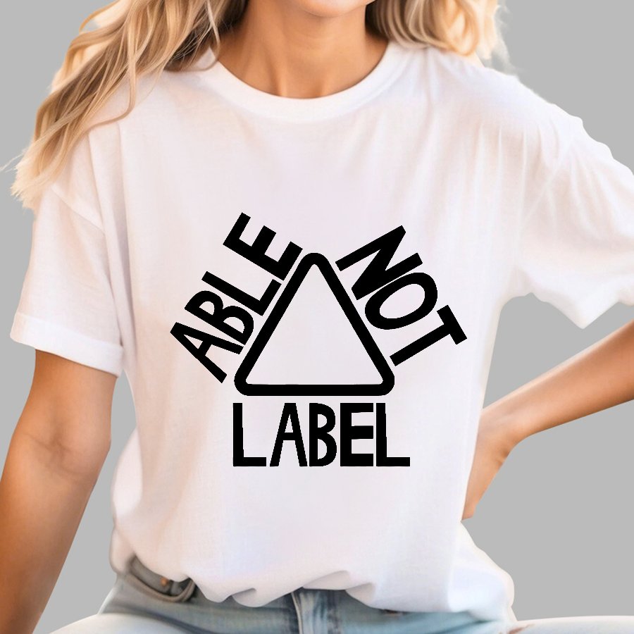 See the Able Not the Label Awareness Geek T-Shirt