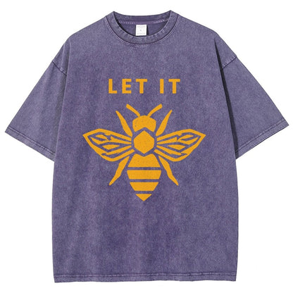 Let It Bee Vintage Distressed T-shirt