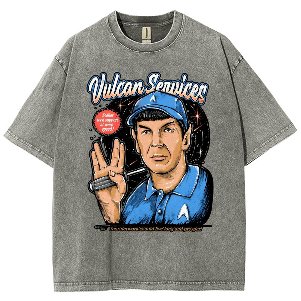Cosmic services Vintage Distressed T-shirt