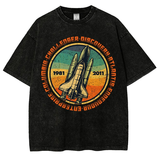 Through Hardship To The Stars Vintage Distressed T-shirt
