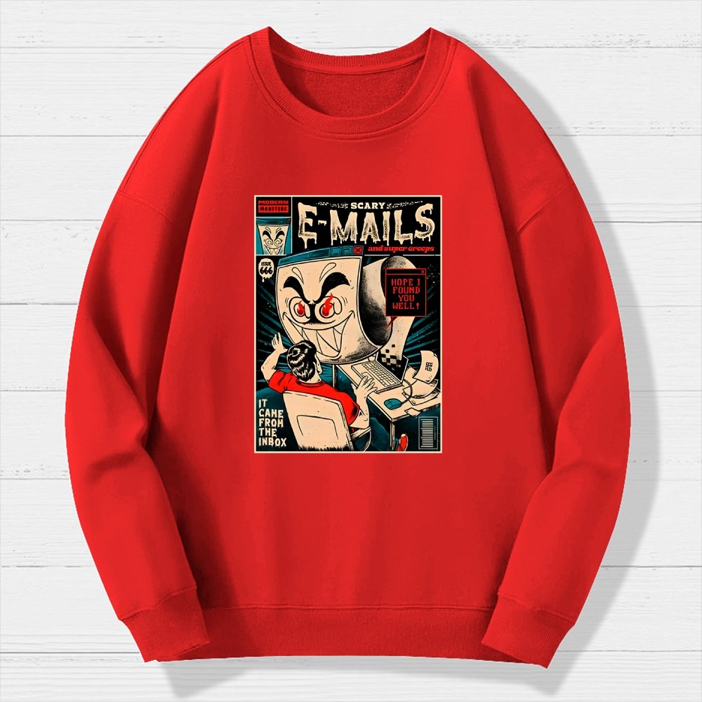 Scary E-mails Geek Cotton Sweatshirt