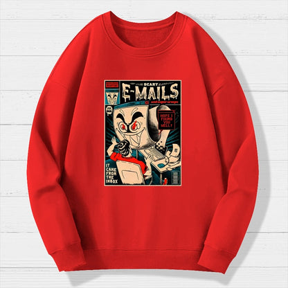 Scary E-mails Geek Cotton Sweatshirt