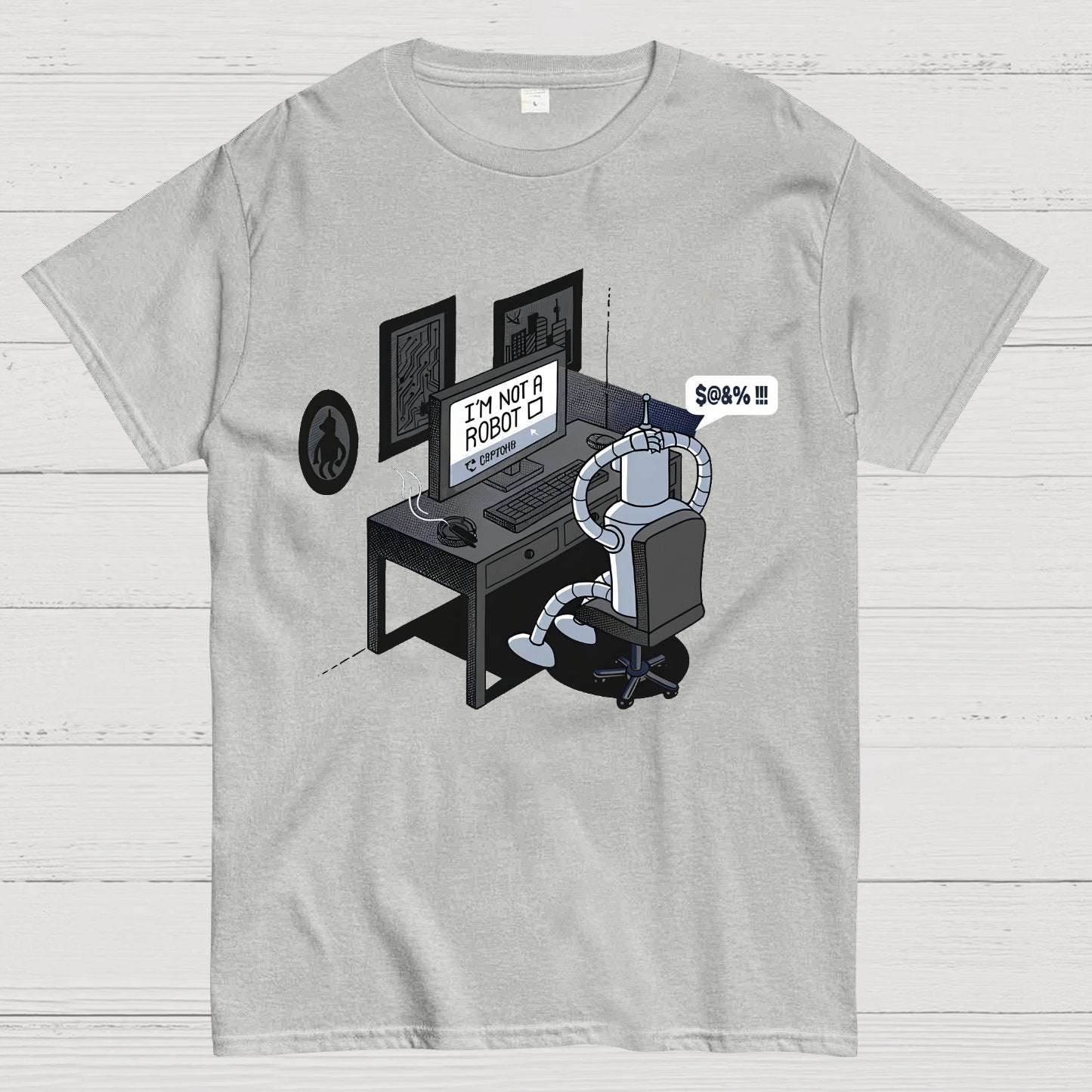 Robot Problems Nerdy T-Shirt