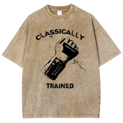 Classically Trained Gamer Vintage Distressed T-shirt