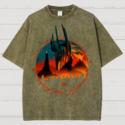 Fiery Mountain Quest Vintage Distressed T-shirt
