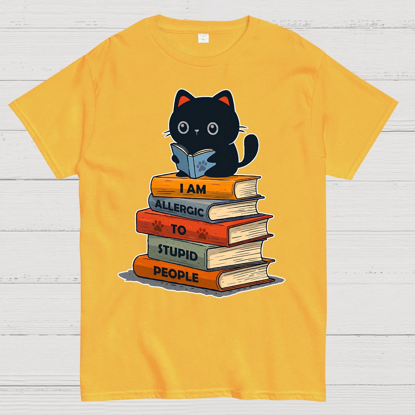 Allergic To Stupid People. Funny Geek T-Shirt