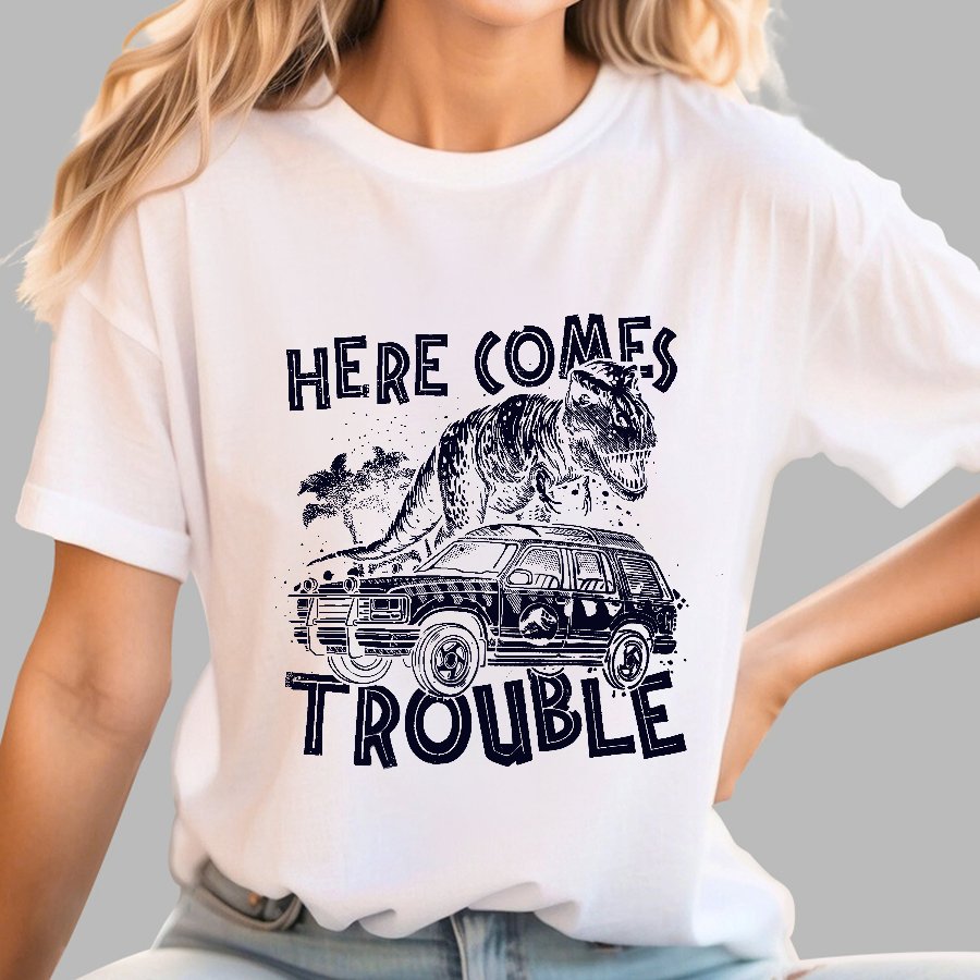 Here Comes Trouble Geek T-Shirt
