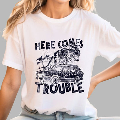 Here Comes Trouble Geek T-Shirt