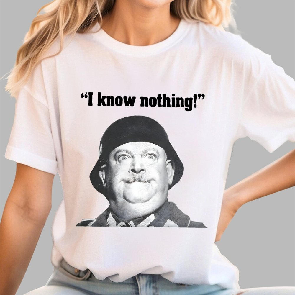 I Know Nothing Art Print Geek T-Shirt