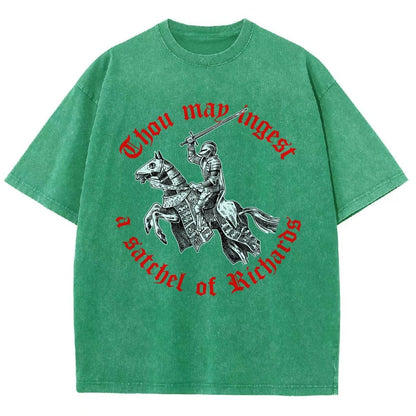 Thou may ingest a satchel of Richards Vintage Distressed T-shirt
