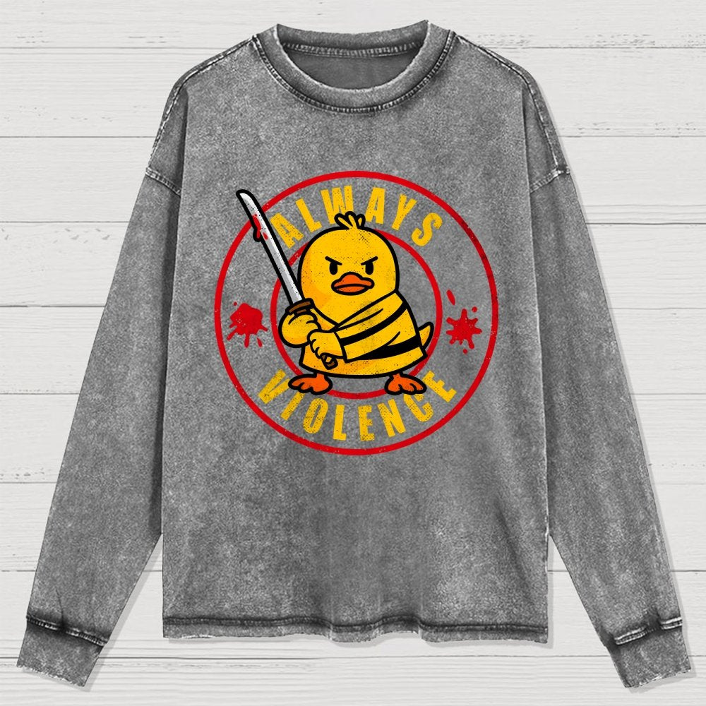 Always Violence Washed Long Sleeve Tee