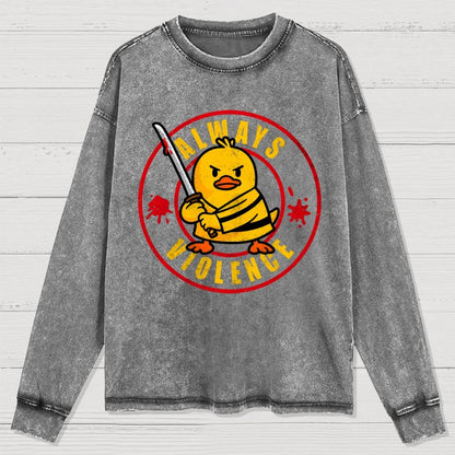 Always Violence Washed Long Sleeve Tee